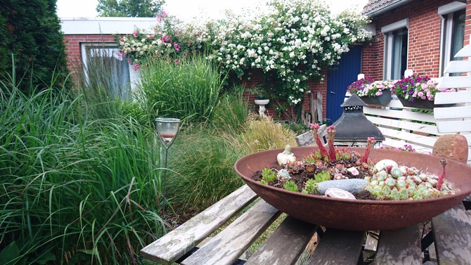 Ferienwohnung in Kabelhorst - Kripke - Blaue T&uuml;r zum Hof