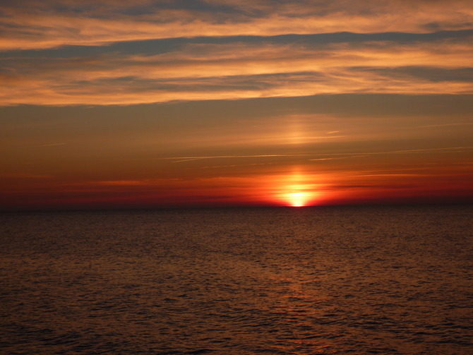 Ferienhaus in Te&szlig;mannsdorf - Ferienhaus Salzwiese - Sonnenuntergang in Rerik