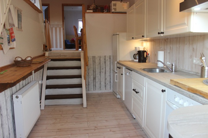 Ferienwohnung in K&uuml;kel&uuml;hn - Ferienhof Bl&ouml;hs - K&uuml;che