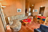 Ferienhaus in Pelzerhaken - Ferienhaus Typ C im Ferienpark AM WALDRAND - Wohnraum mit Ecksofa