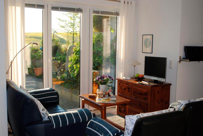 Ferienwohnung in D&ouml;hnsdorf - Haus am Steinwall - Gem&uuml;tliche Sitzecke