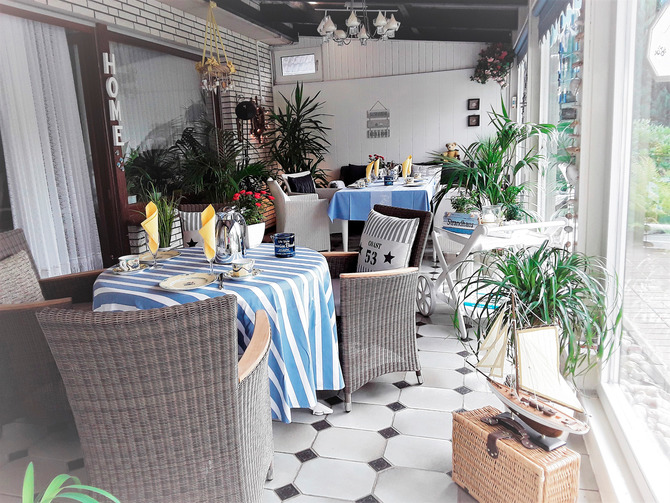 Appartement in Haffkrug - Muschelsucher Kapit&auml;n-Suite - Wintergarten