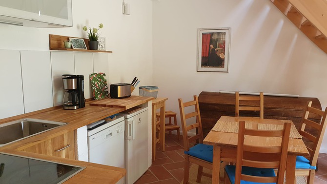 Ferienwohnung in Satjendorf - Ferienwohnung Gries-scher Hof - Wohnk&uuml;che