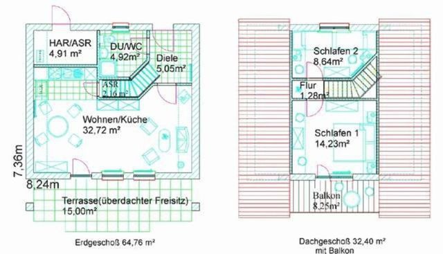 Ferienhaus in Marlow - Finnh&auml;user am Vogelpark - Haus Brizi - Bild 13