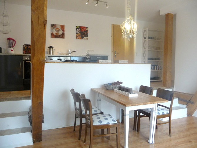 Ferienwohnung in Hans&uuml;hn - Ostsee Ferienhof Sandmann - Essbereich