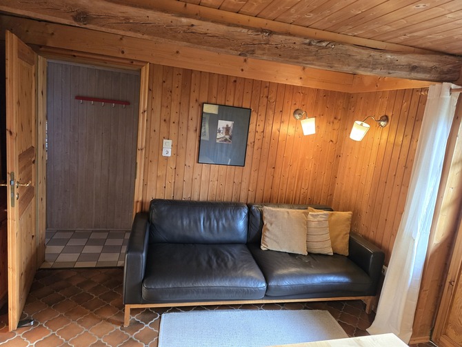 Ferienwohnung in &Ouml;lendorf - Reetdach-Kate Ost - Wohnzimmer