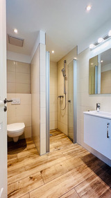 Ferienhaus in B&ouml;rgerende - Strandhaus Somerset - Bad Erdgeschoss