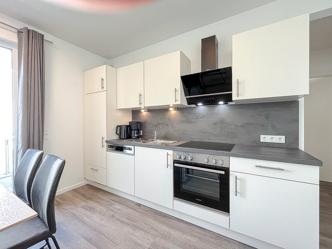 Ferienwohnung in Boltenhagen - Wei&szlig;e Villen Whg. 20 - K&uuml;chenzeile