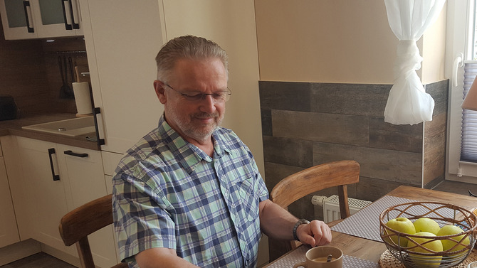 Ferienwohnung in Sassnitz - JASMUND 2 B&auml;der / Balkon - Esstisch